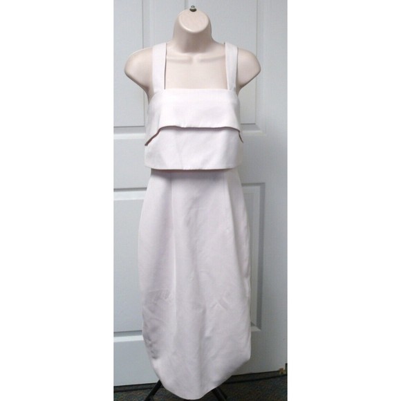 NWT Keepsake brand Dress city of lights soft sheer pink lined layered top SMALL - Picture 3 of 9